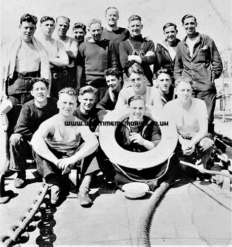 Archibald Shaw and crewmates of HMS Lookout, 2 Mess, Med. 1942